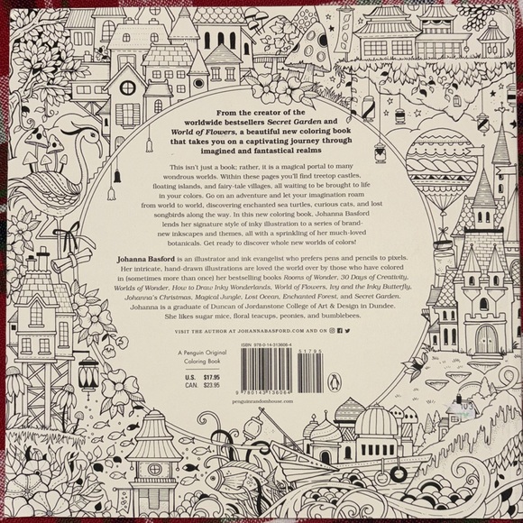 Johanna Basford Worlds of Wonder Coloring Book & Master’s Touch 24 Pencils Set - Picture 5 of 11